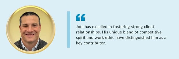 LevelUP - 2023 Employee Award Winners - Joel Mercadante