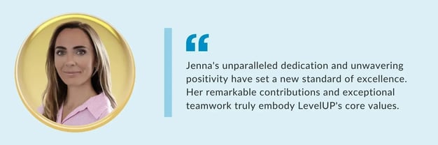 LevelUP - 2023 Employee Award Winners - Jenna Thorne