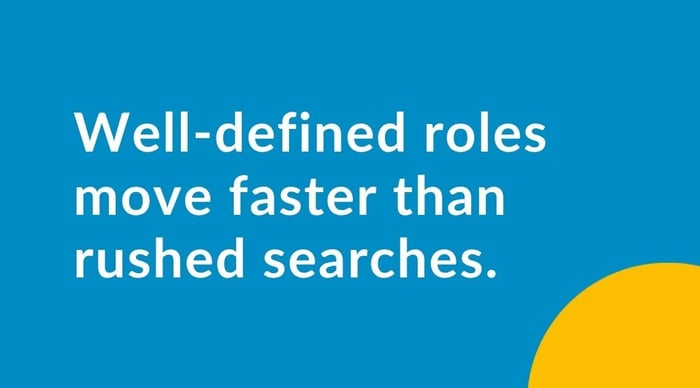 Clear role definition and intake alignment improving speed and reducing delays in technology recruitment